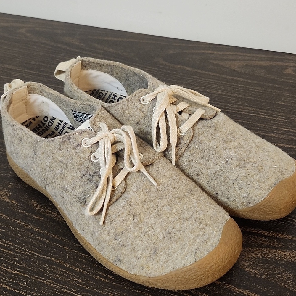 Keen Mosey Derby felt shoes Tan Gray Mens 11